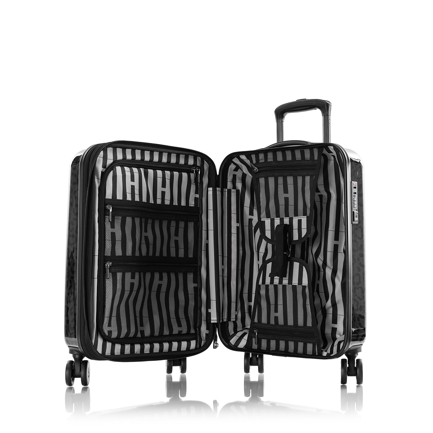 Black Leopard Fashion Spinner® 21 Inch Carry-On Luggage | Carry-on Luggage