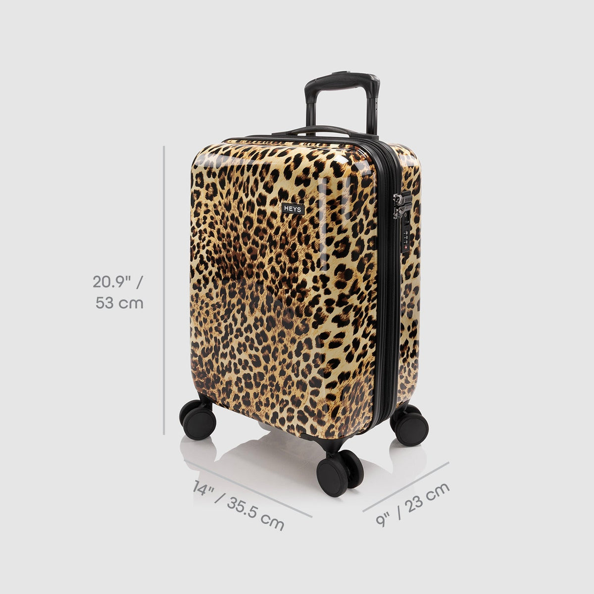 Elite Fashion Spinner® - Brown Leopard 21 Inch Carry-On Luggage