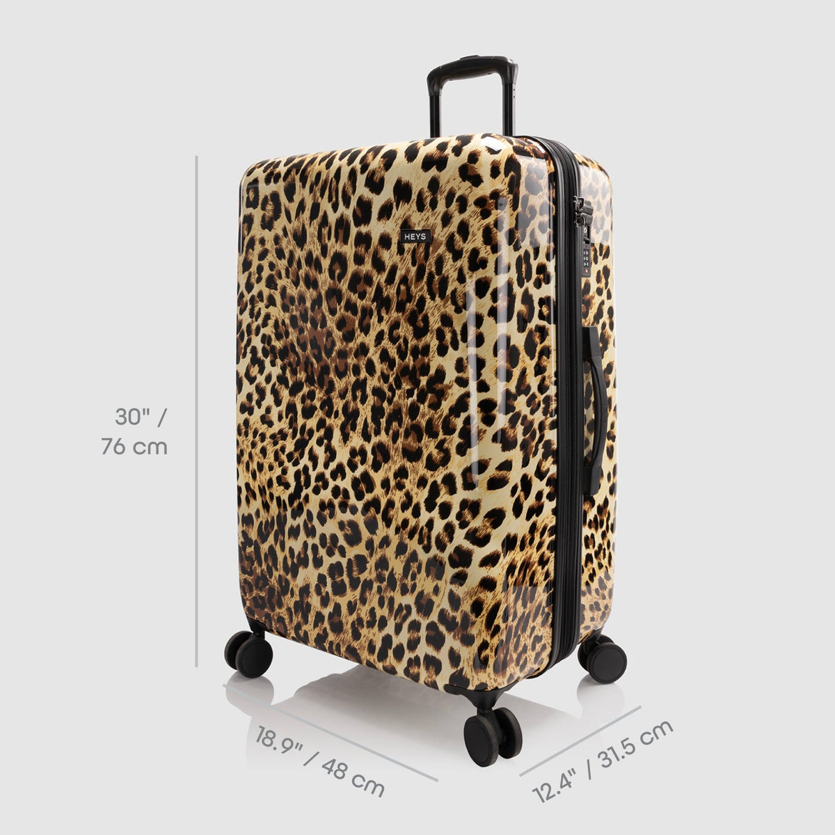 Elite Fashion Spinner® - Brown Leopard 30 Inch Luggage