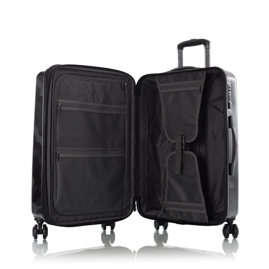 Black Camo 26" Fashion Spinner Luggage | Medium Size Luggage