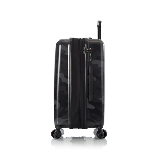 Black Camo 26" Fashion Spinner Luggage | Medium Size Luggage