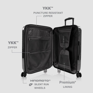 Elite Fashion Spinner® - Black Leopard 26 Inch Luggage