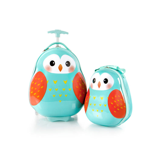 Travel Tots Owl - Kids Luggage & Backpack Set | Kids Luggage Set