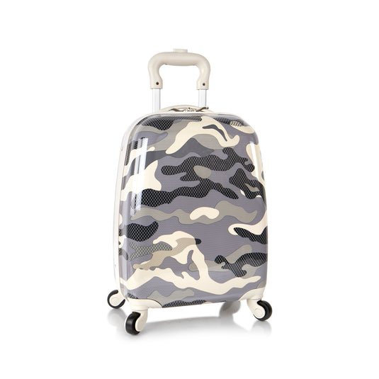 Kids Fashion Spinner Luggage - Grey Camo | Kids Carry-on Luggage