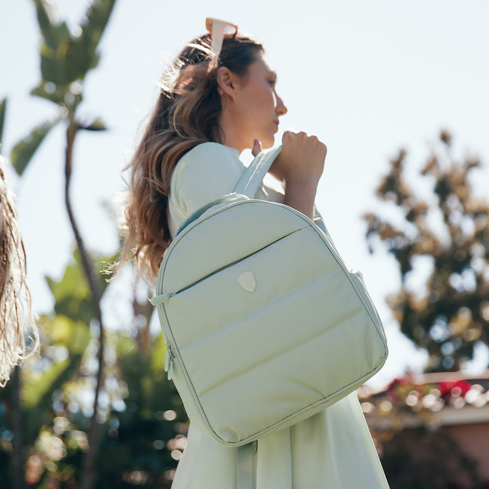 The Puffer Backpack - Ivory