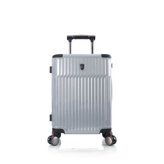 Heys Tekno Silver 21" Carry On Luggage Tech Traveler Luggage