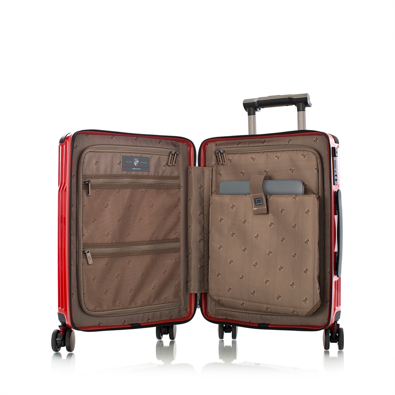 Tekno Red 21" Carry-On Luggage | Tech Luggage | Carry on Luggage