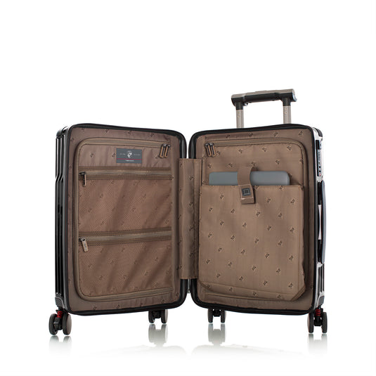 Tekno Black 21" Carry On Luggage | Tech Luggage | Spinner Luggage