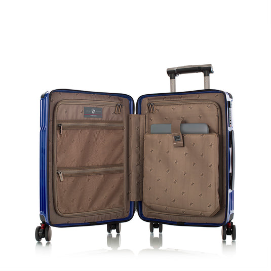 Tekno Blue 21" Carry On Luggage | Tech Luggage | Spinner Luggage