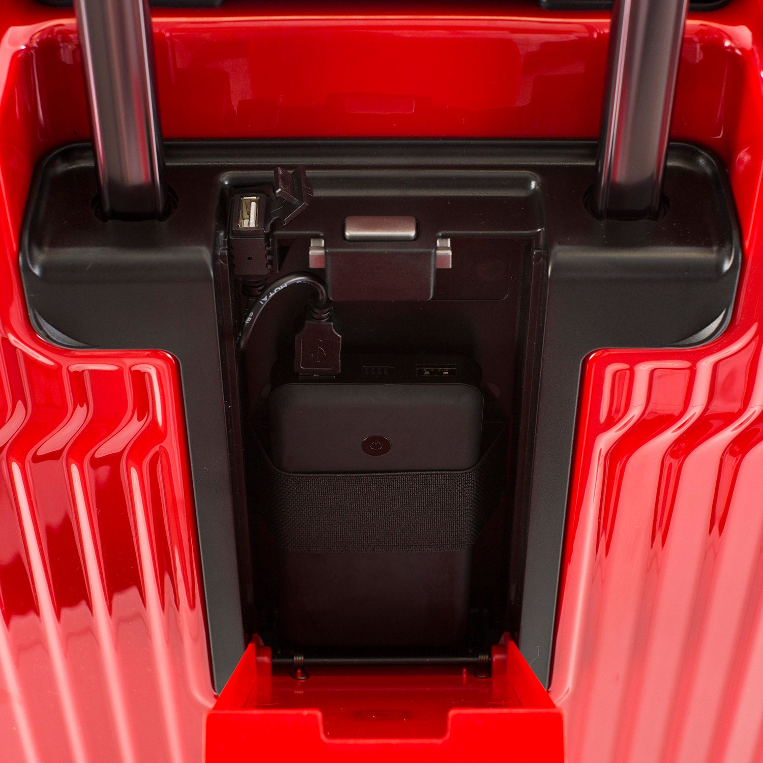 Tekno Red 21" Carry-On Luggage | Tech Luggage | Carry on Luggage