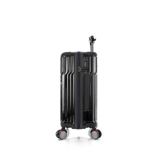 Tekno Black 21" Carry On Luggage | Tech Luggage | Spinner Luggage