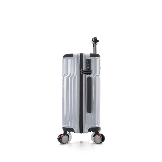 Heys Tekno Silver 21" Carry On Luggage Tech Traveler Luggage