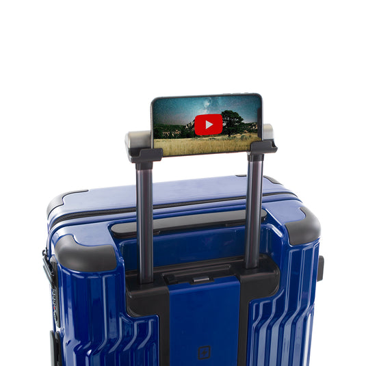 Tekno Blue 21" Carry On Luggage | Tech Luggage | Spinner Luggage